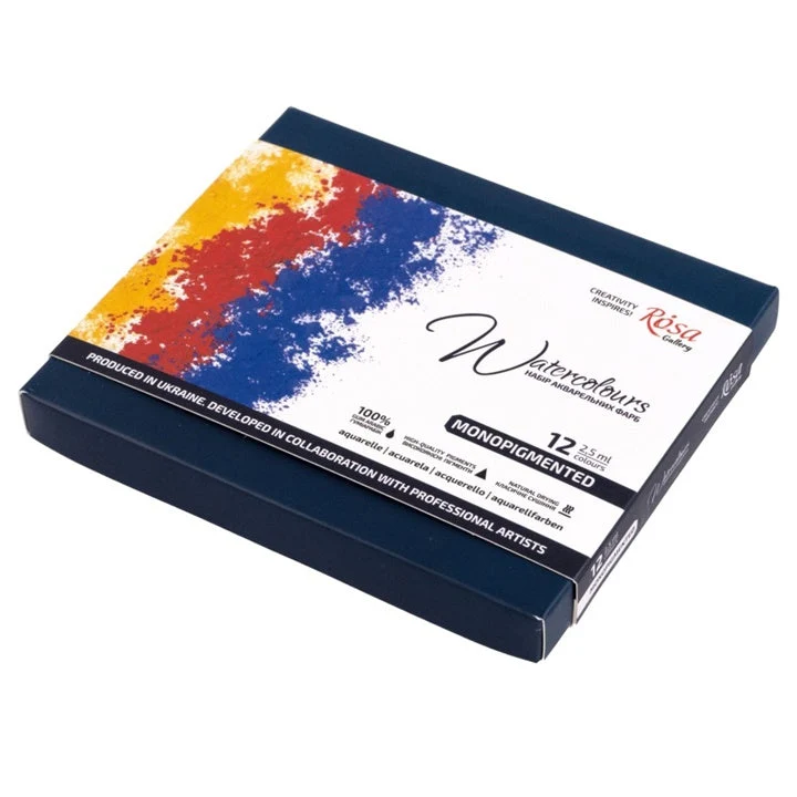 ROSA Gallery Monopigmented Watercolors 12x2.5 ml