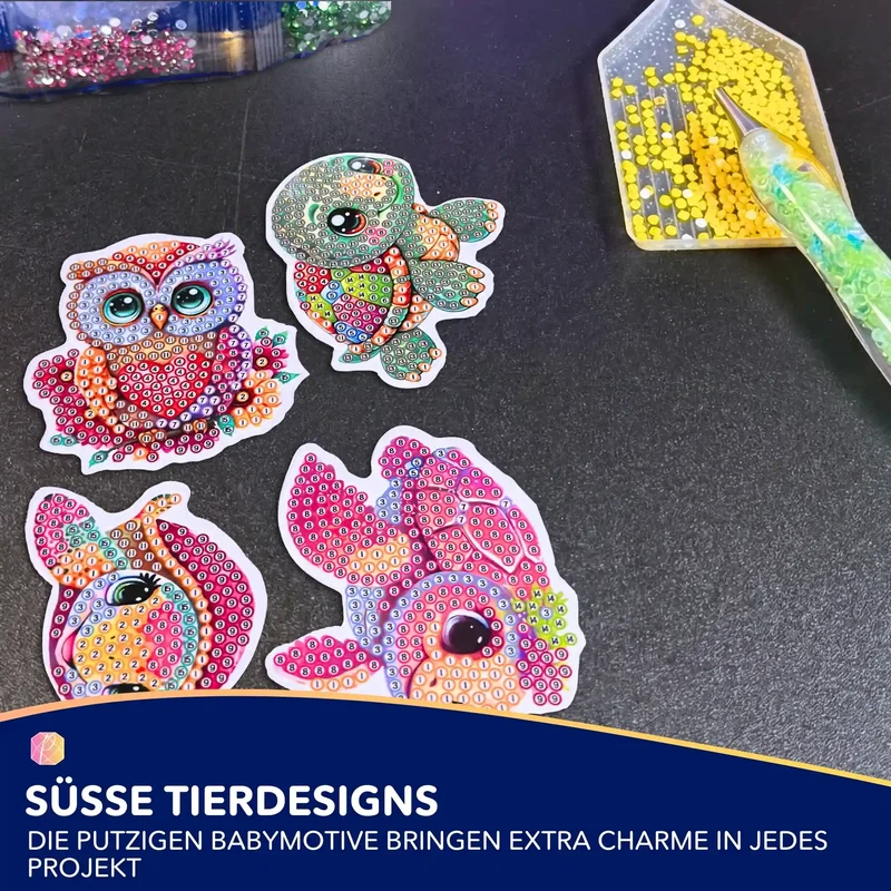Diamond Painting Sticker - Süße Tierchen
