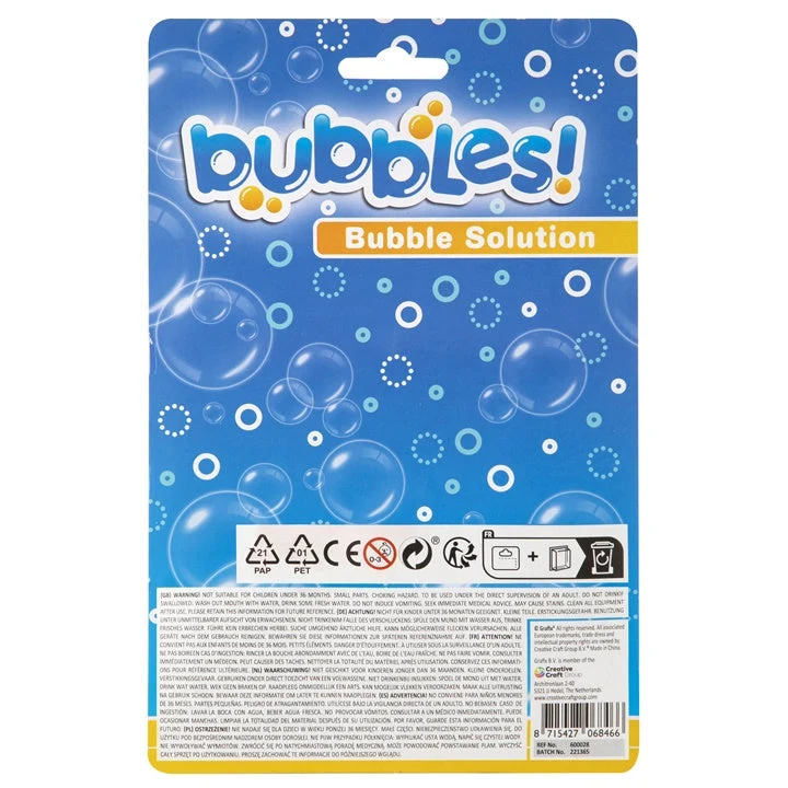 Bubble Solution Set, 3 x 50 ml