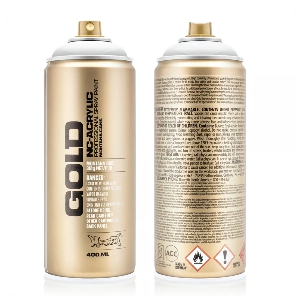 Montana - GOLD - Transparent White - 400ml (T9100)