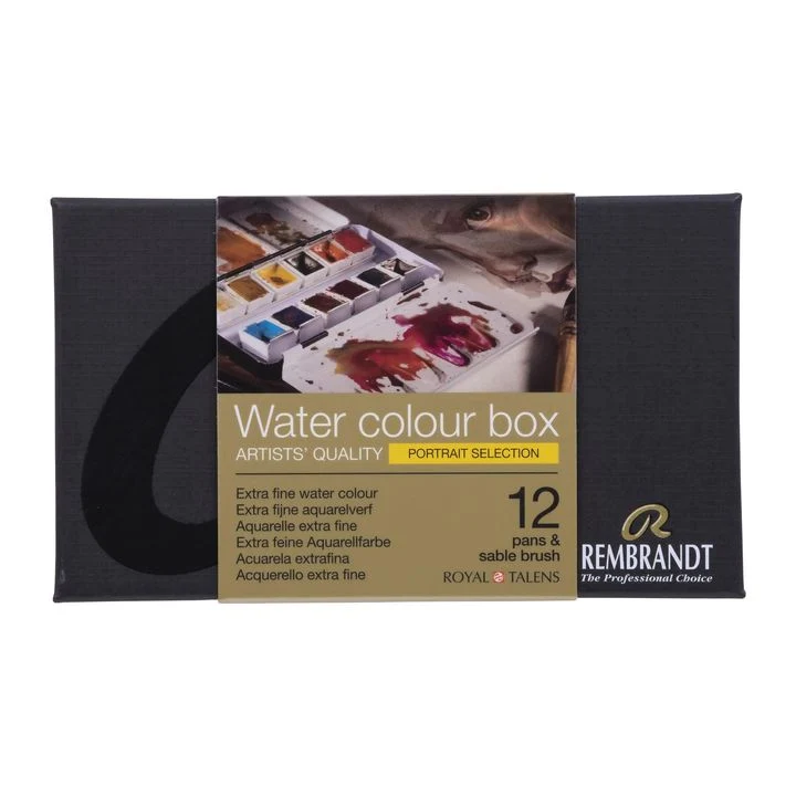 Rembrandt Portrait Selection Box, 12 Watercolor Pans