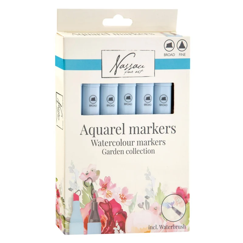 Nassau Garden Collection Watercolor Markers Set of 7