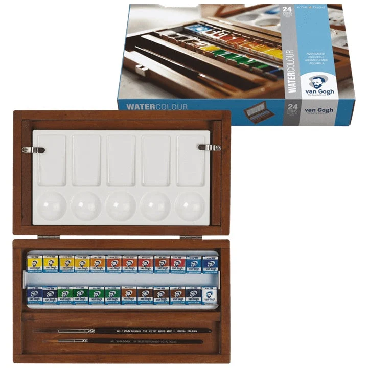 Van Gogh Watercolors, Set of 24 + Accessories