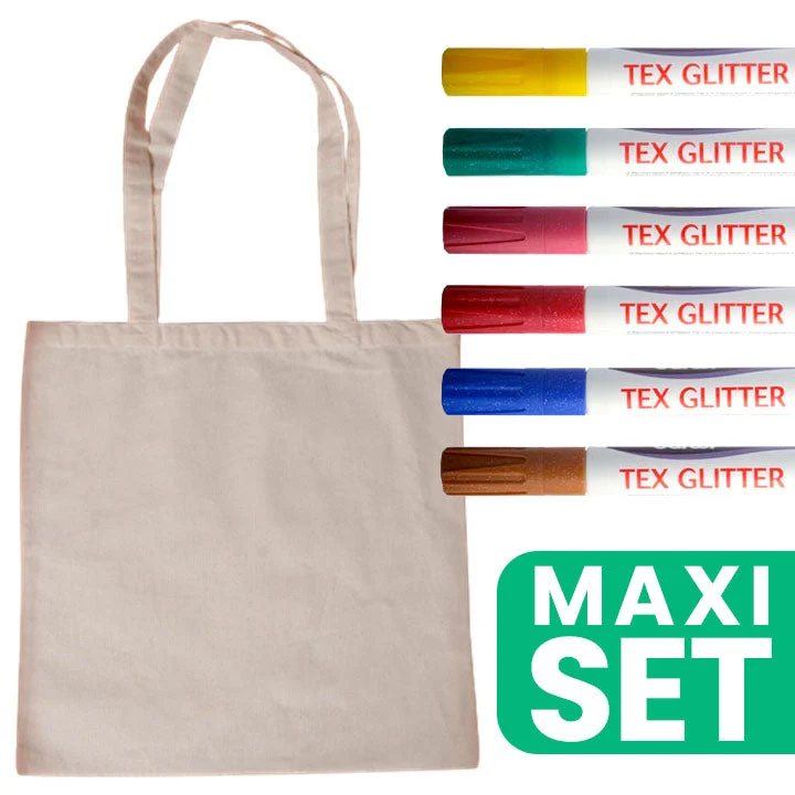 Cotton Bag and Fabric Marker Set