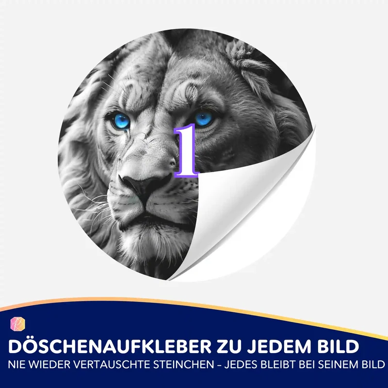 Döschenaufkleber - Leo Löwe