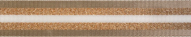 Gurtband 3,8cm Streifen khaki