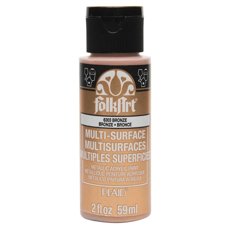 FolkArt - Multi-Surface Acrylic Paint - 2oz - Met Bronze