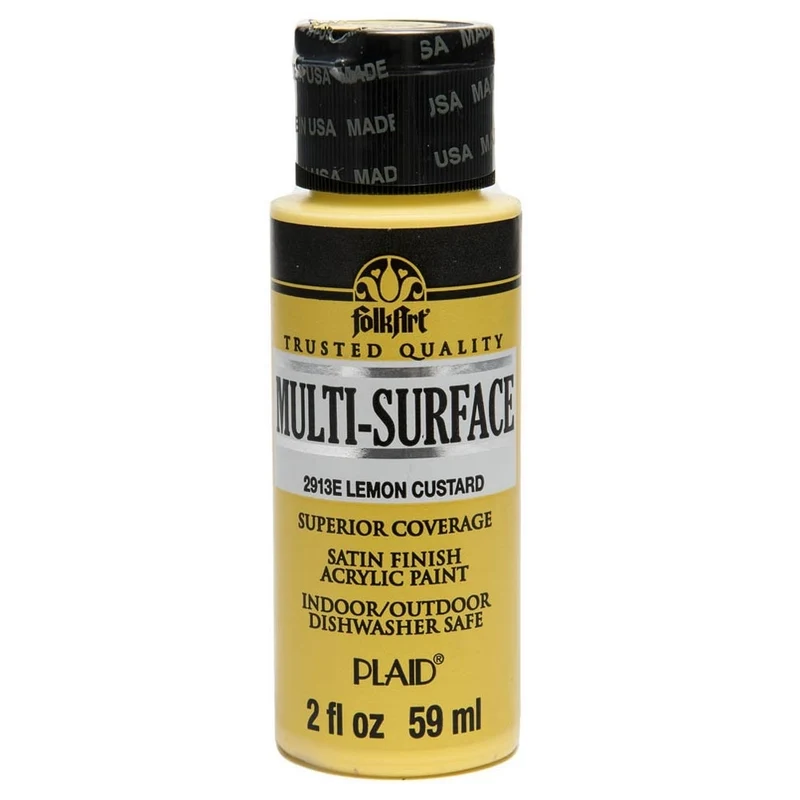 FolkArt - Multi-Surface Acrylic Paint - 2oz - Lemon Custard