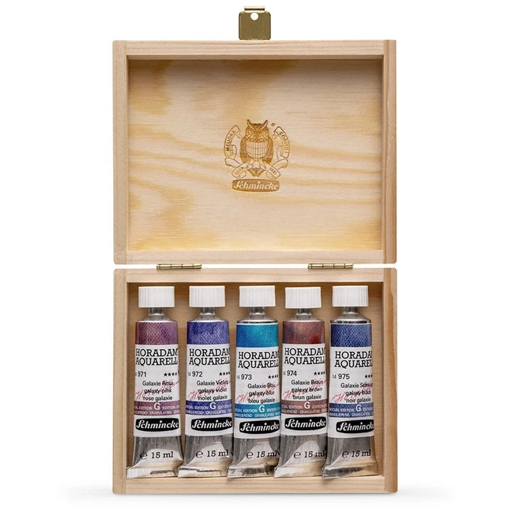 Schmincke Super Granulation Watercolor Set in Tubes, 5 x 15 ml