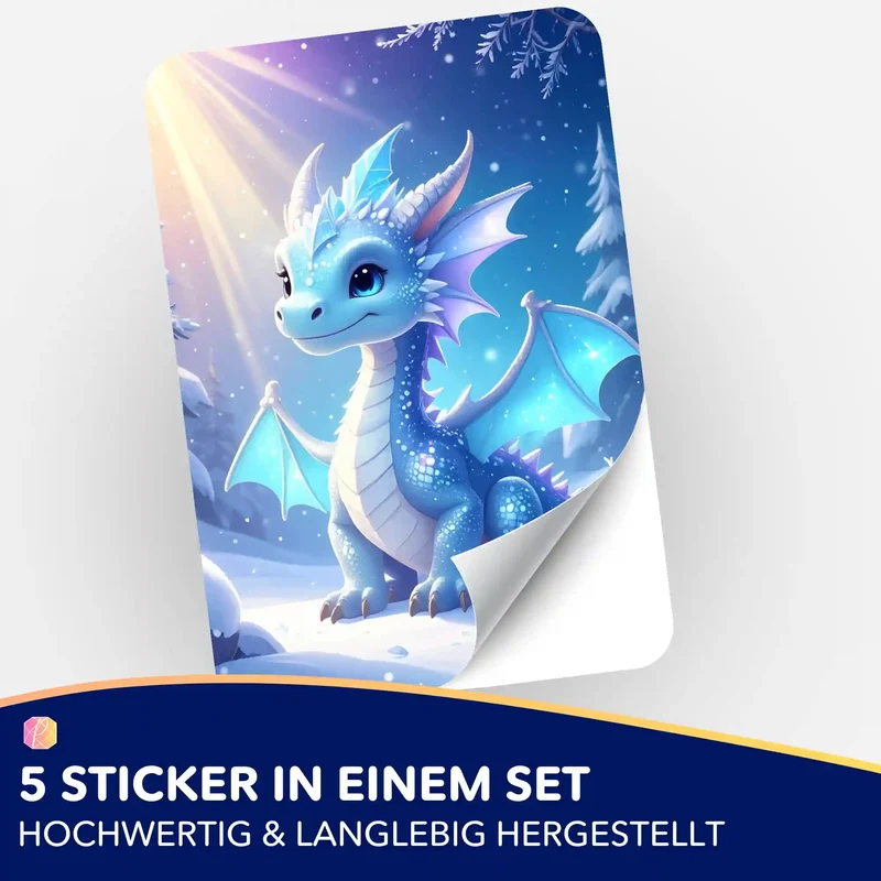 Aufkleber 5er-Set - Licht des Nordens Seren
