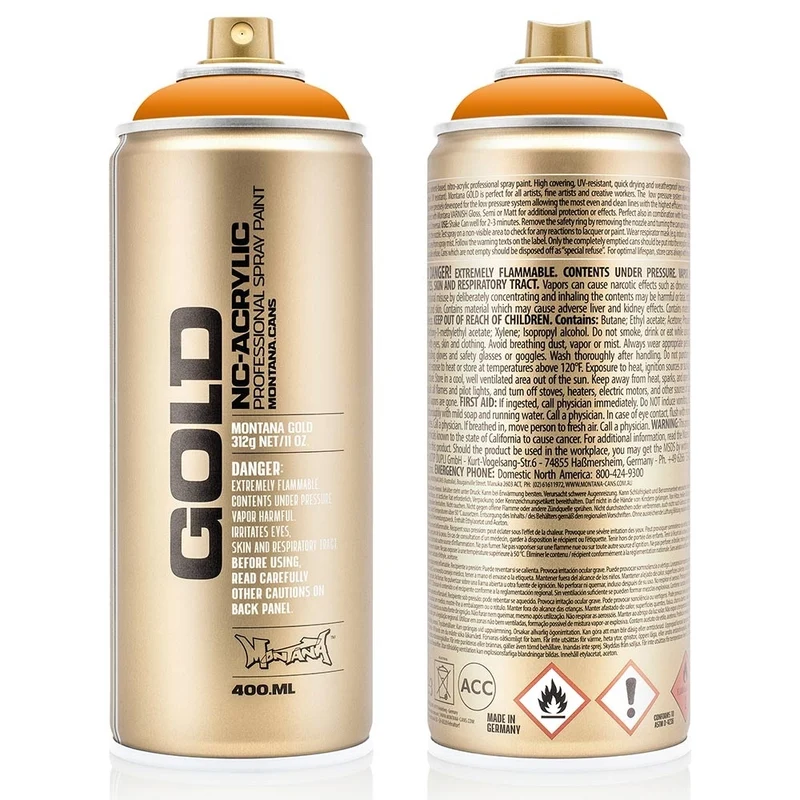 Montana - GOLD - Shock Orange Light - 400ml (S2000)