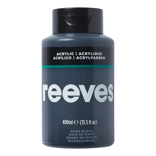 Reeves - Mars Black - Fine Acrylic - 400ml