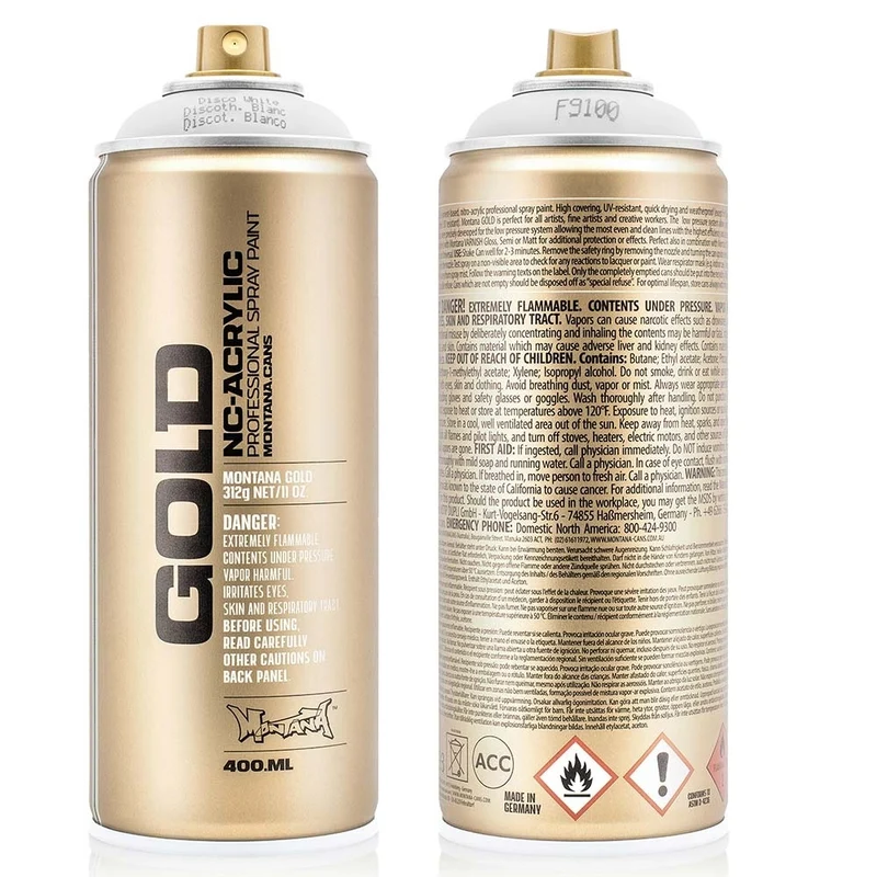 Montana - GOLD - Disco White - 400ml - 400ml (F9100)