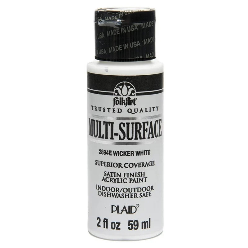 FolkArt - Multi-Surface Acrylic Paint - 2oz - Whicker White