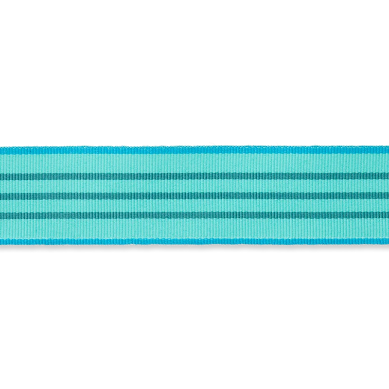Ripsband Streifen 30mm mint/türkis