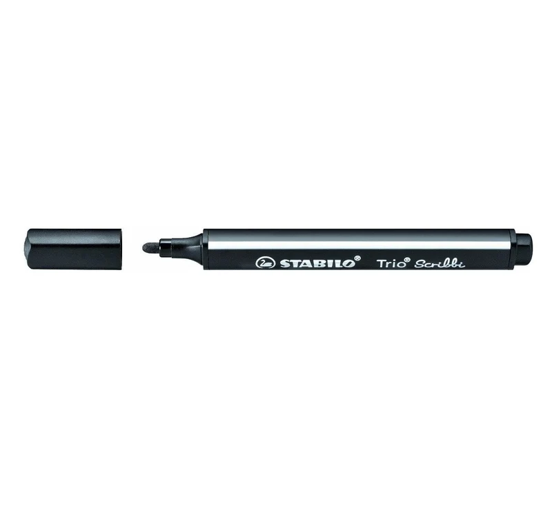 STABILO Trio Scribbi Dreikant-Filzstift schwarz Einzelstift