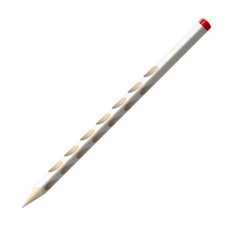 STABILO EASYcolors Buntstift Weiß für Rechtshänder