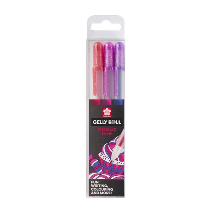 Sakura Gelly Roll METALLIC Gel Pens, Set of 3