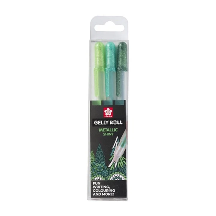 Sakura Gelly Roll METALLIC Gel Pens, Set of 3