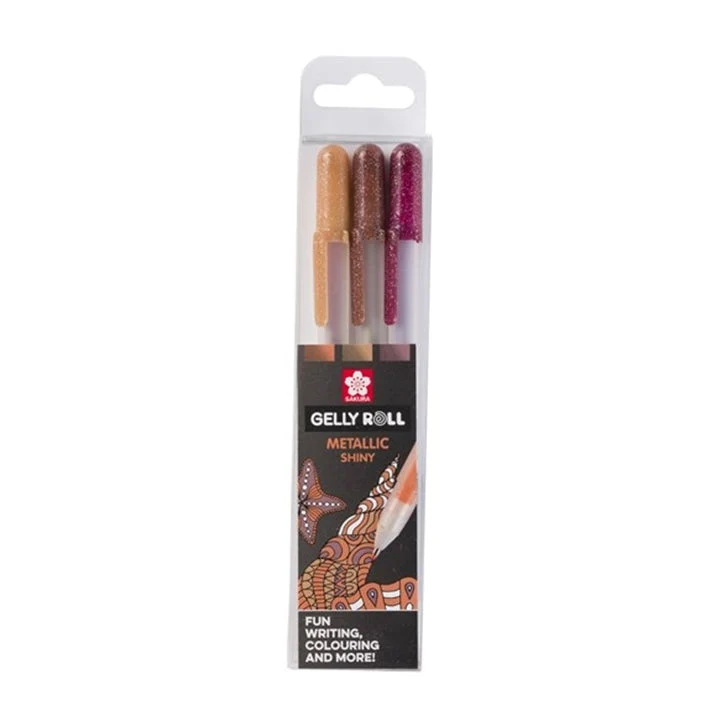 Sakura Gelly Roll METALLIC Gel Pens, Set of 3