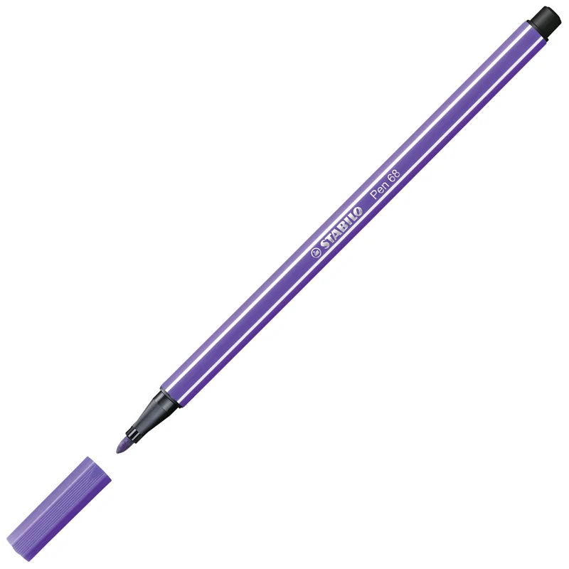 STABILO Pen 68 Filzstift violett – 1 mm Einzelstift
