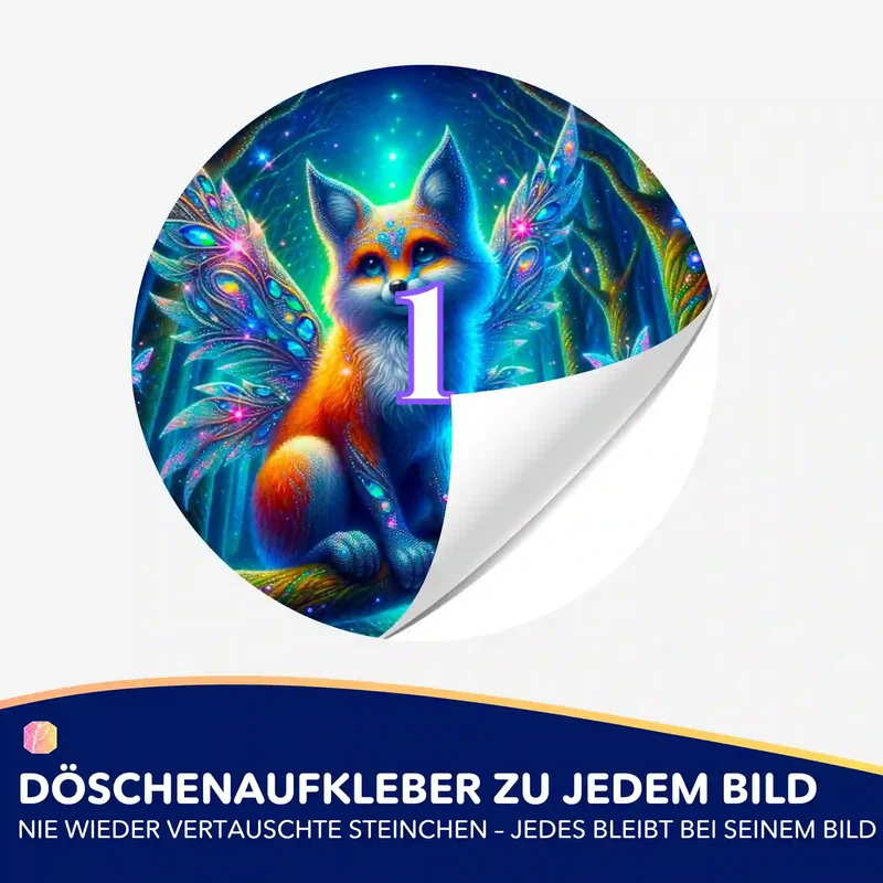 Döschenaufkleber - Fairy Fox of Magic