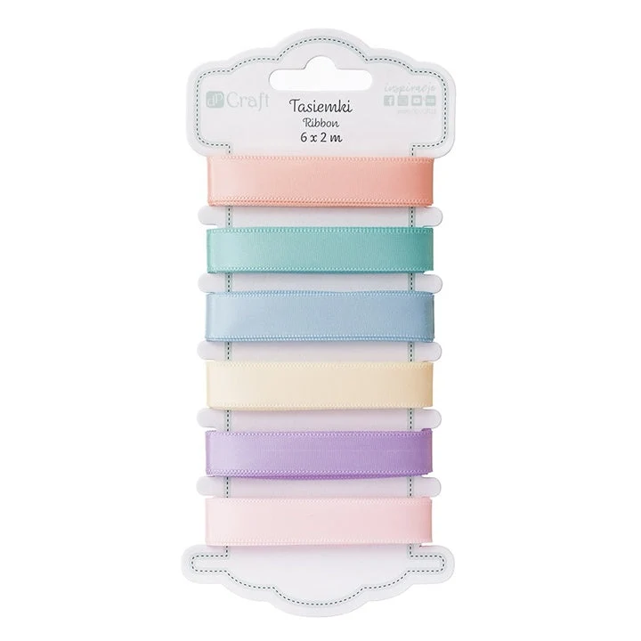 Satin Pastel Ribbons / 6x2 m
