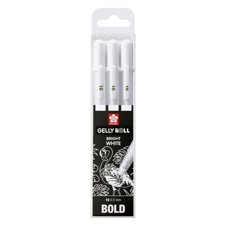 Sakura Gelly Roll Bright White Gel Pens - Set of 3