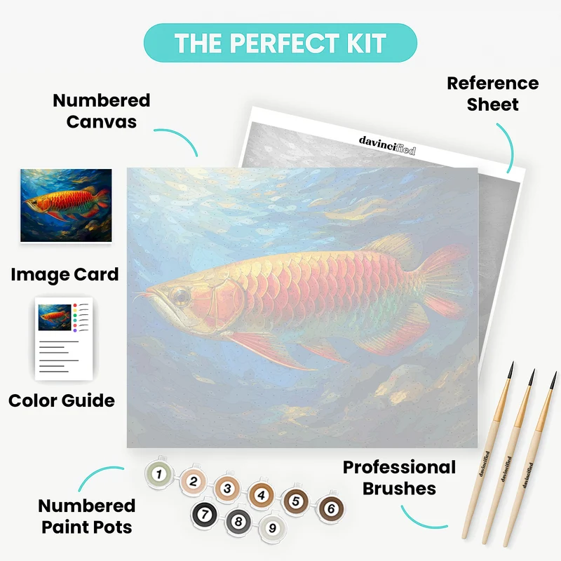 Golden Arowana - Paint by Numbers Kit