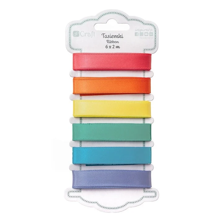 Brights Satin Ribbons | 6x2 m, Color Mix
