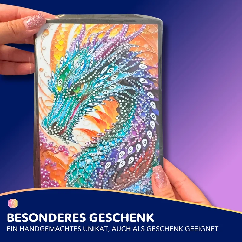Diamond Painting Notizbuch - Drache