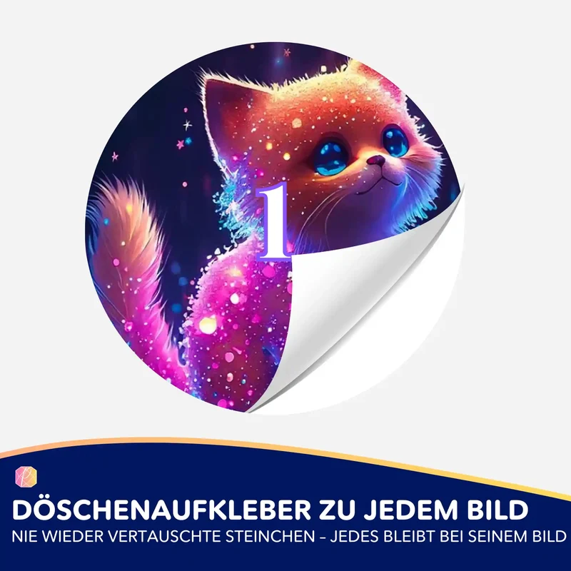 Döschenaufkleber - Zuckerkätzchen