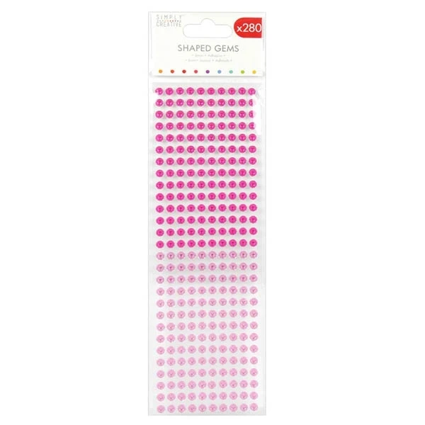 Simply Creative - Shaped Gems Flowers - Pinks