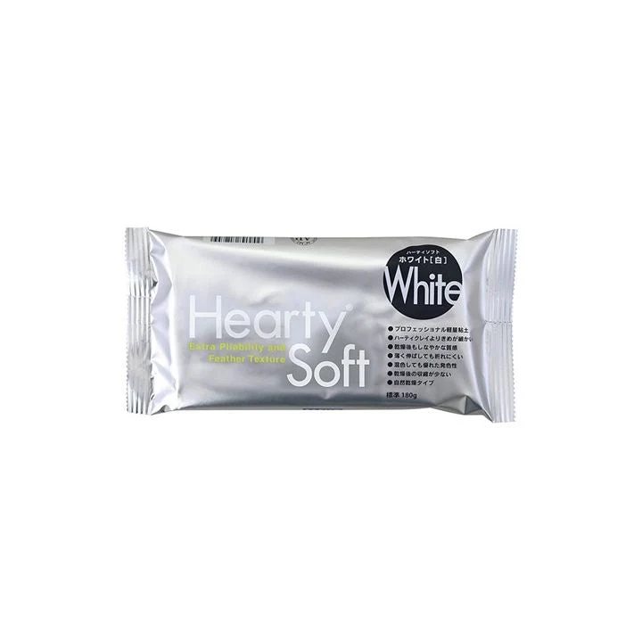 Padico Hearty Soft Super-Light Air-Dry Clay, 180 g, White
