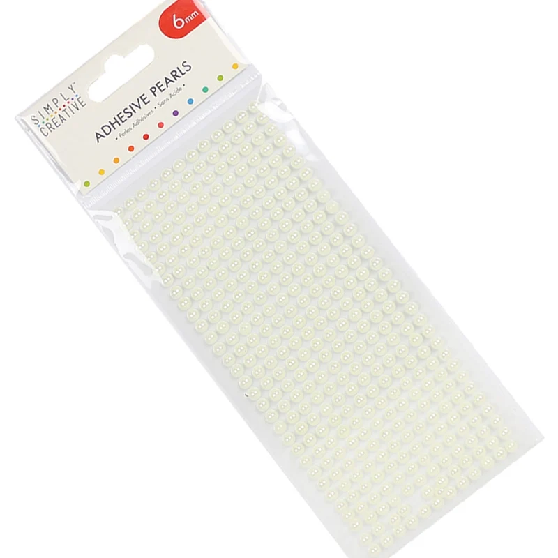 Simply Creative - 6mm Pearls - 372 Pk Ivory
