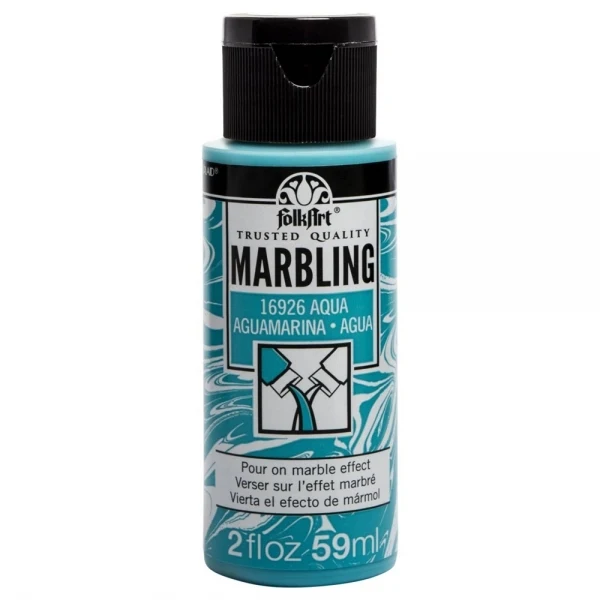 FolkArt Marbling Paints Acrylic 2oz 59ml Aqua