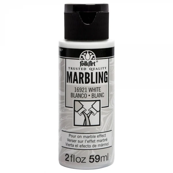 FolkArt Marbling Paints Acrylic 2oz 59ml White