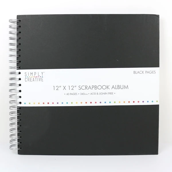 Simply Creative - Album 12x12 - Plain Black