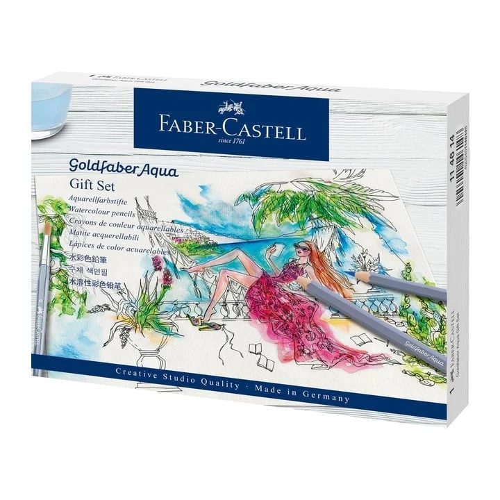 Faber-Castell Goldfaber Aqua Watercolor Pencils Gift Set