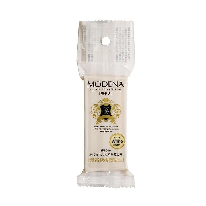 Padico Modena Air-Dry Modeling Clay, 60 g, White
