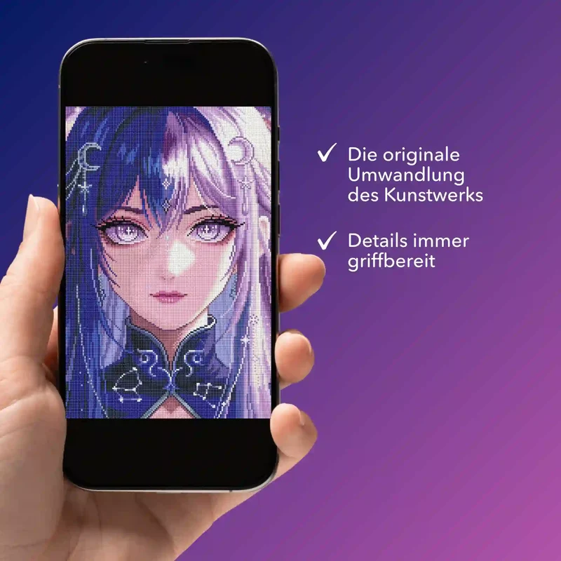 Digitale Bildmappe - Purple Moon Star