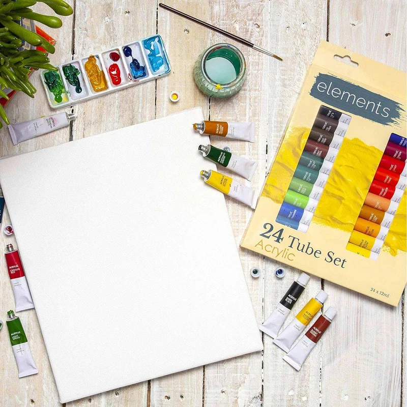 Elements 24x12ml Tube Acrylic Paint Set