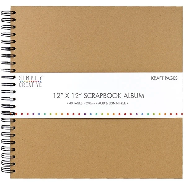 Simply Creative - 12x12 Album - Kraft Plain