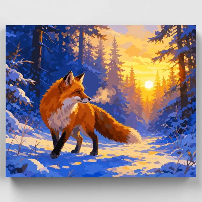 Red Fox at Dawn - Paint by Numbers Kit