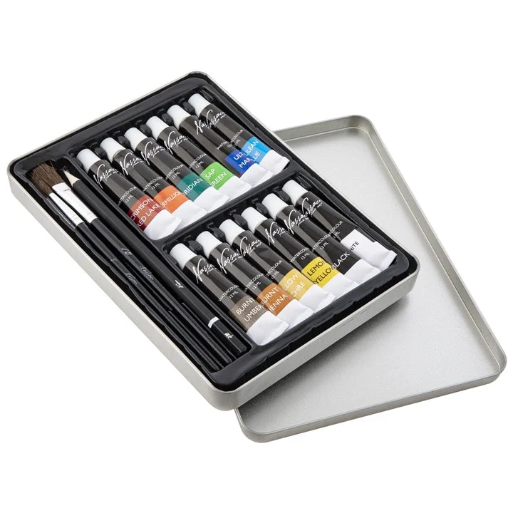 Nassau Fine Art Watercolors Set, 16-Piece
