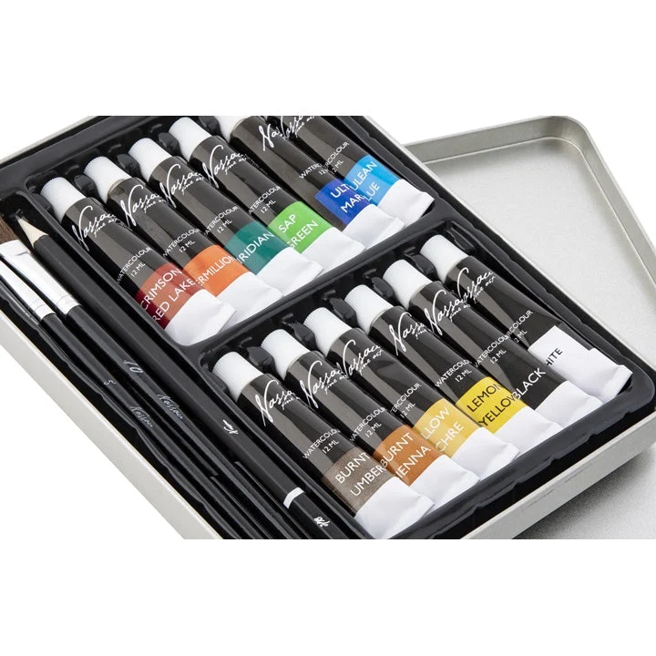 Nassau Fine Art Watercolors Set, 16-Piece