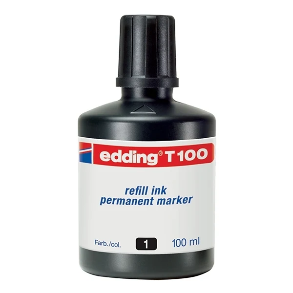 edding - T100 Permanent Marker Refill Ink Black 001