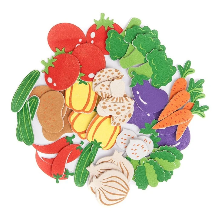 Foam Stickers | Vegetables, 44 pcs