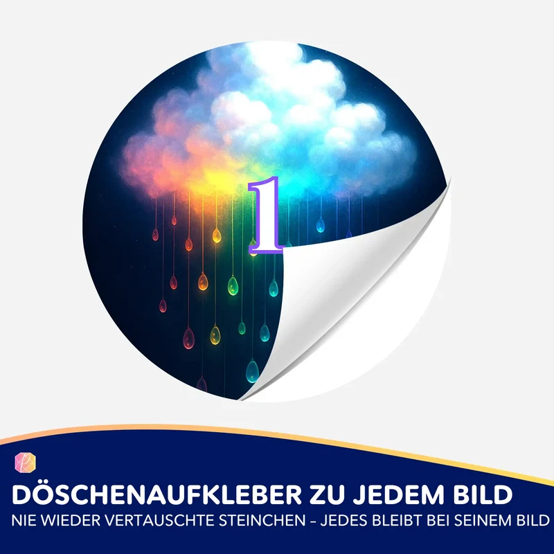 Döschenaufkleber - Jennifer Special - Regenbogenwolke