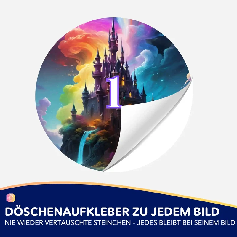 Döschenaufkleber - Zauberschloss
